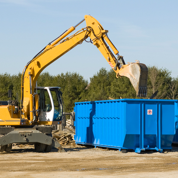 how many times can i have a residential dumpster rental emptied in Rose Hill Acres Texas